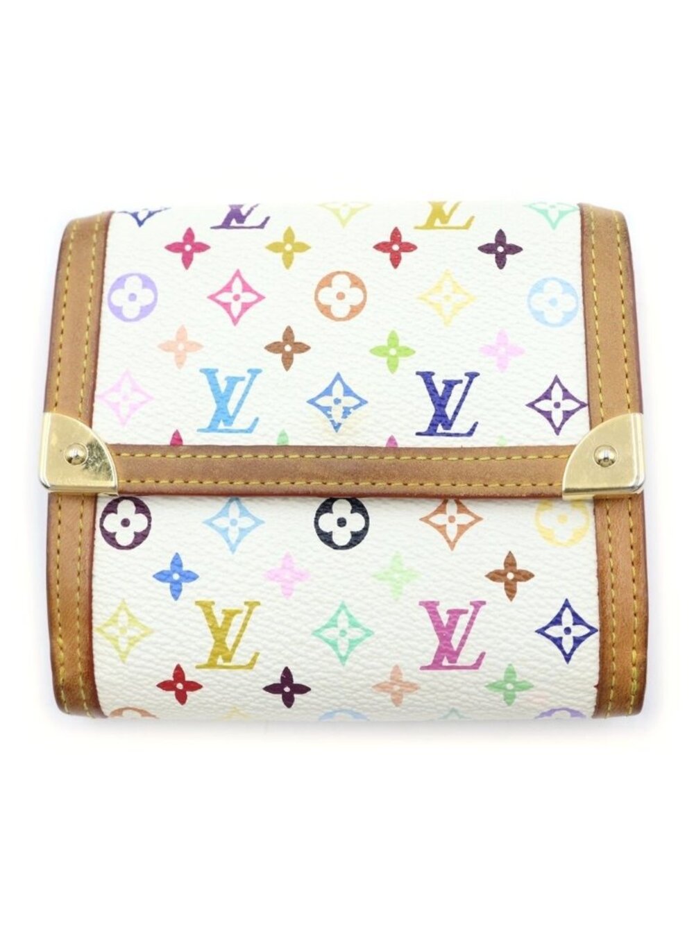 Louis Vuitton Monogram Porte Monnaie Billets Cartes Credit Trifold Wallet Multi